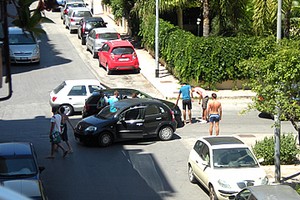 Incidente stradale in via Bonomo
