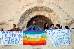 Marcia anti violenza degli studenti di Trani