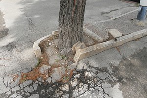 Marciapiedi rotti a Pozzopiano