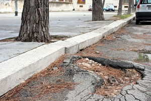 Marciapiedi e strade dissestate