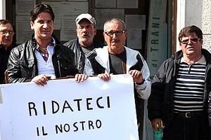Protesta ex parcheggiatori