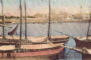 Immagine storica del porto di Trani