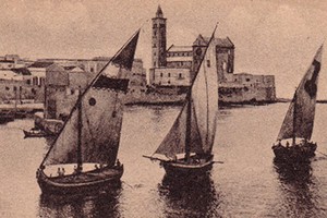 Immagine storica del porto di Trani