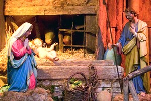 Presepe allestito nella chiesa di Sant'Agostino