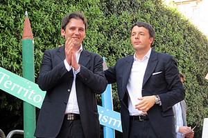 Matteo Renzi con Fabrizio Ferrante