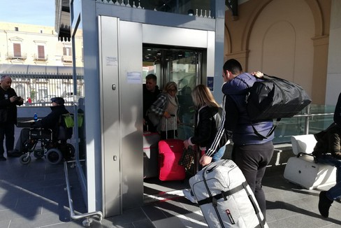 Nuovo ascensore alla stazione di Trani