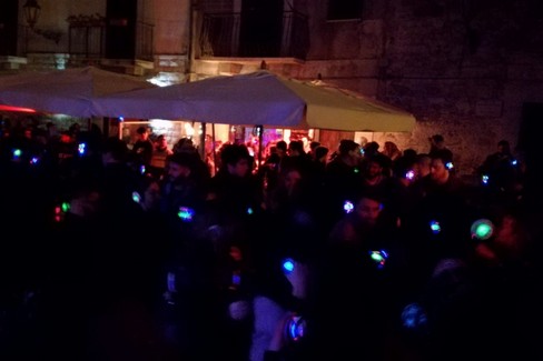 Silent party in via Lagalante