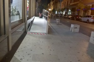 Rampa di accesso ai magazzini Oviesse