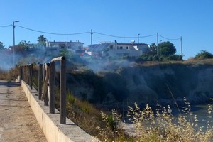 Incendio alla Seconda Spiaggia