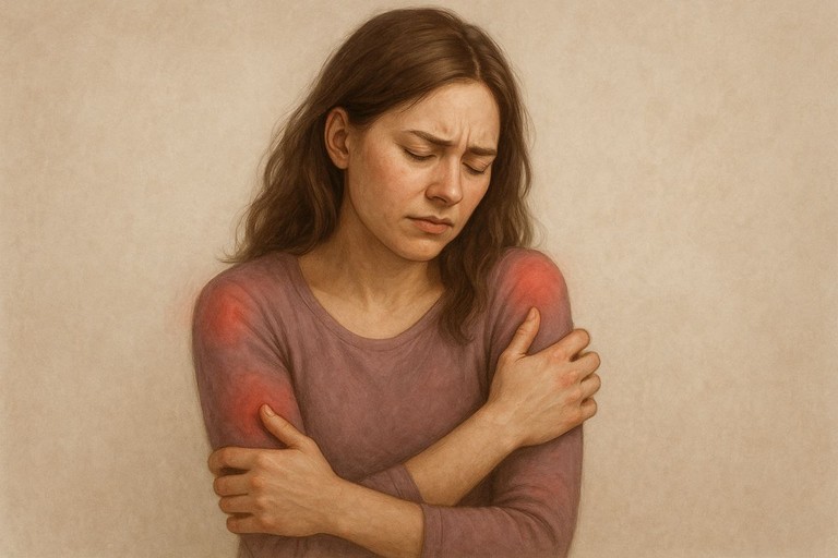 donna affetta da fibromialgia. <span>Foto Adriana Fabrizio</span>