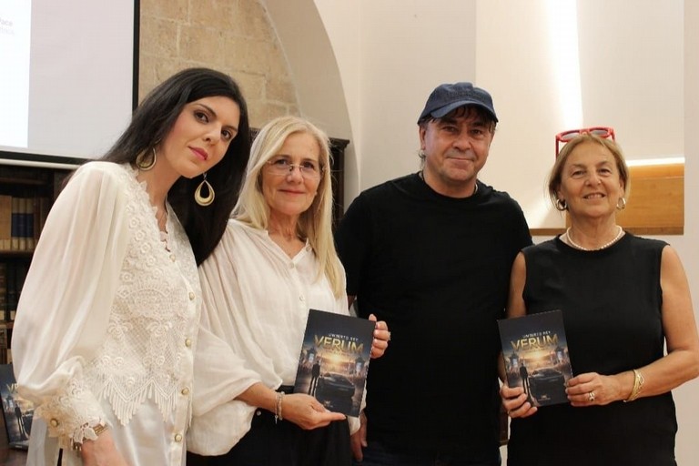 da sinistra: Daniela Pace, Elena Brulli, Umberto Rey, Lucia De Mari. <span>Foto Adriana Fabrizio</span>