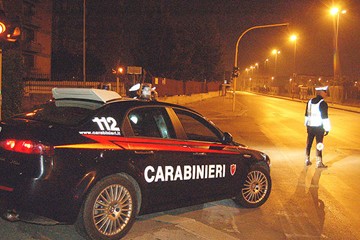 Posto di blocco dei Carabinieri