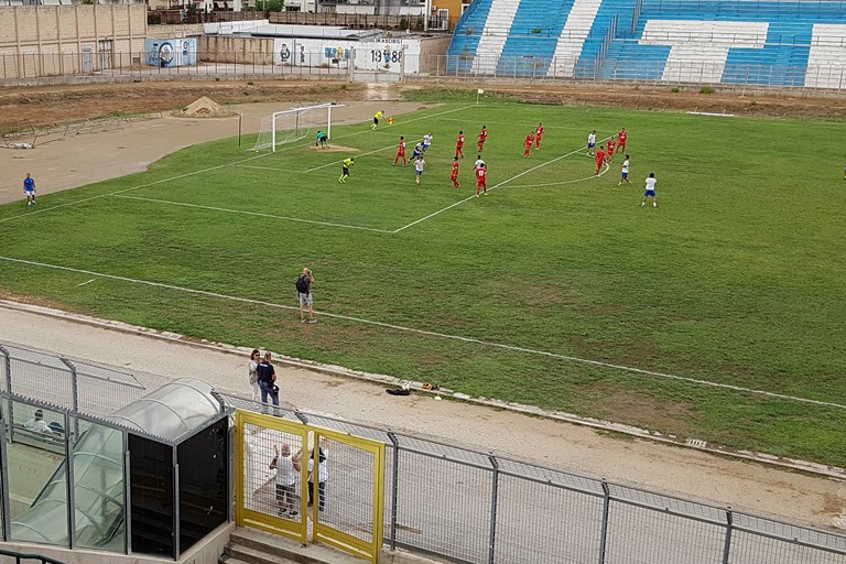 Rigore Musa Trani Fasano. <span>Foto Marco Cantatore</span>