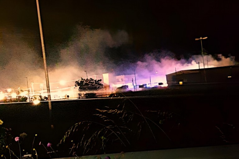 Trani - Contrada Capitolo - Incendio
