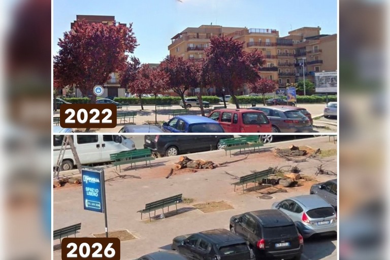 Trani | Piazza Albanese 2022 vs 2026