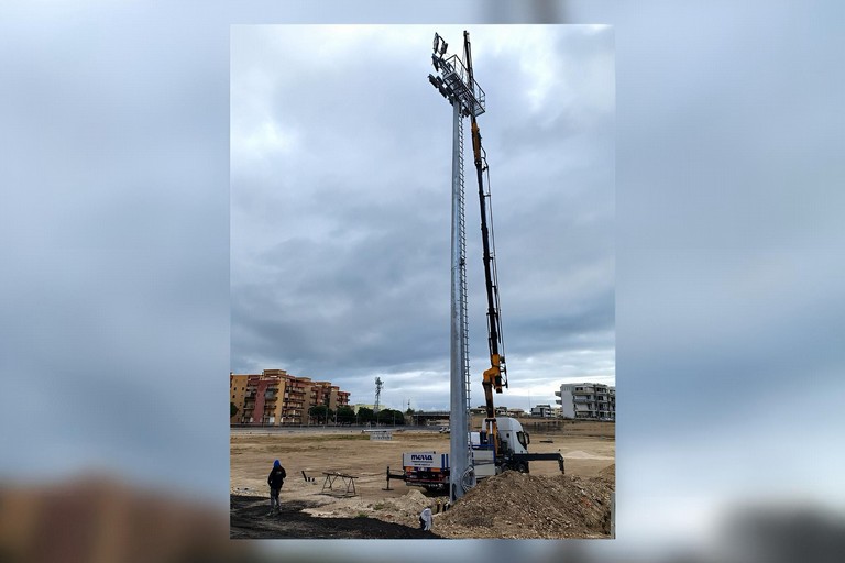 Trani, la pista di atletica prende forma. <span>Foto Tonino Lacalamita</span>