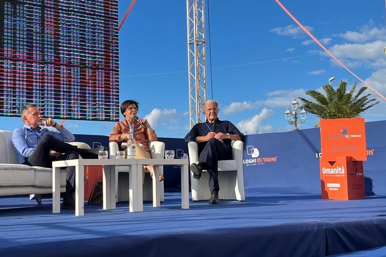 Dialoghi di Trani - Romano Prodi e Massimo Giannini. <span>Foto Michele Straniero</span>