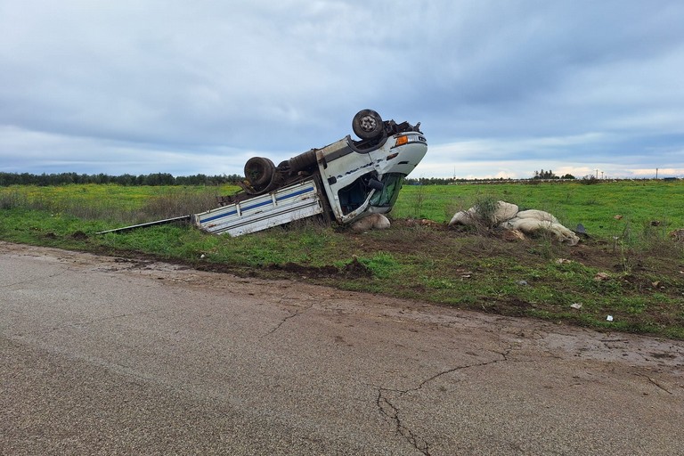 Si ribalta sulla provinciale tra Andria e Bisceglie